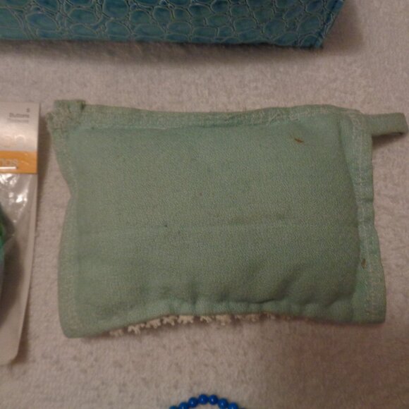 BABY BLUE JEANS BUTTON KITCHEN ORGANIZER MEXICAN PIN CUSH ANKLE BR NECK ETC. LOT - Picture 4 of 14